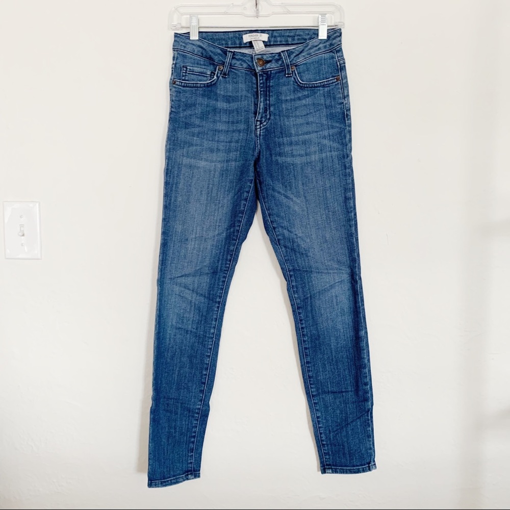 Forever 21 Skinny Blue Jeans